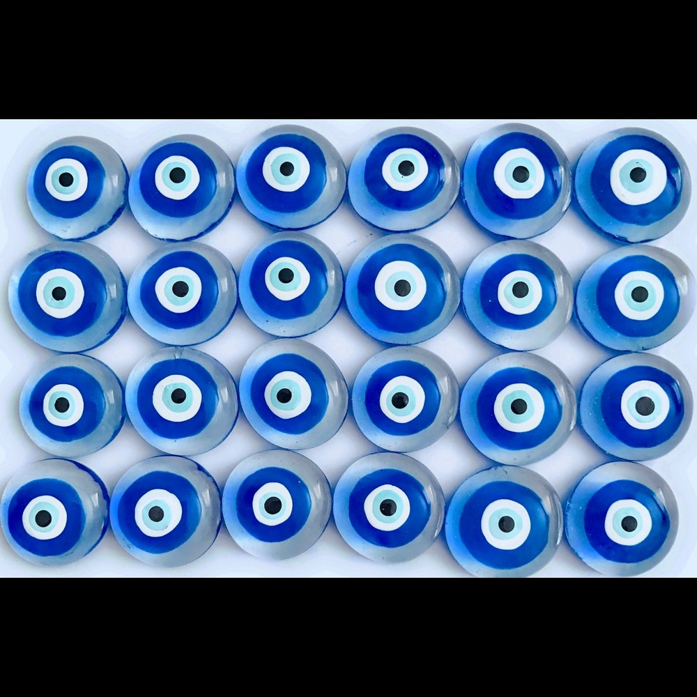 Set 24 Evil Eye Party Favor Decoration Craft Hand Painted